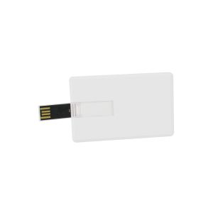 Office 1 USB флаш памет Credit Card, USB 2.0, 32 GB, без лого, бяла