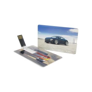 Office 1 USB флаш памет Credit Card, USB 2.0, 32 GB, без лого, бяла