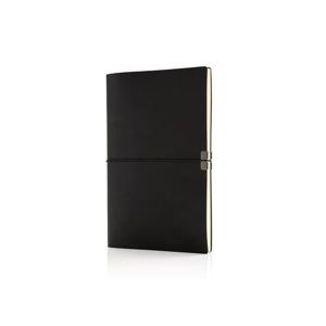 Swiss Peak Тефтер Deluxe, А5, с гъвкава корица, черен