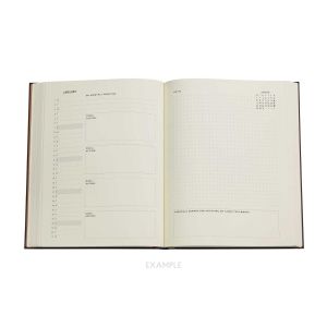 Paperblanks Бизнес планер Inkblot, Ultra, мека корица, 112 листа, за 2024 година