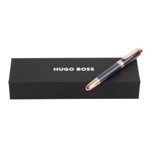 Hugo Boss Ролер Icon, в кутия, хром, тъмносин, със златисто-розови елементи