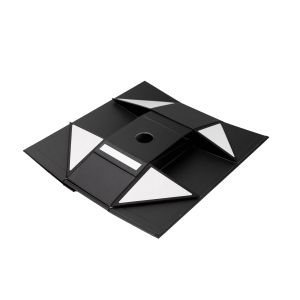 Office 1 Кутия Wine, с магнитно затваряне, сгъваема, 33 х 11 х 10.8 cm, ъглово лепена, черна