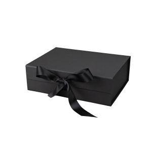 Office 1 Кутия Gift Box, с магнитно затваряне, сгъваема, 24 х 18 х 7.8 cm, черна
