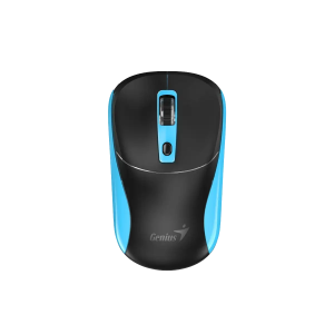 Мишка Genius NX-7123, безжична, AI Copilot, USB, 4 бутона, AA, черно-синя