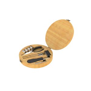Office 1 Комплект инструменти Round Tools, в кръгла кутия от бамбук