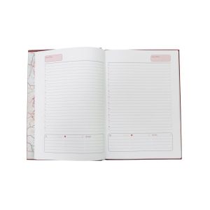 Календар-бележник, без дати, екокожа, 96 листа, A5, бордо