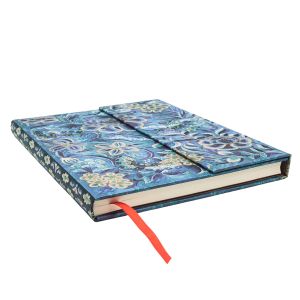Paperblanks Тефтер Blue Willow, Ultra, широки редове, твърда корица, 72 листа