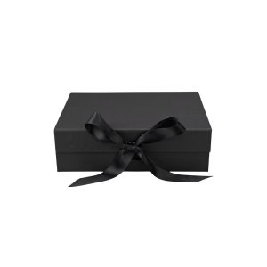 Office 1 Кутия Gift Box, с магнитно затваряне, сгъваема, 26 х 23 х 9.5 cm, черна