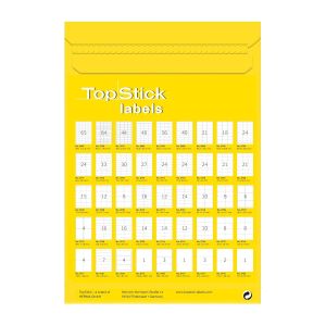 Top Stick Самозалепващи се етикети, A4, 70 х 37 mm, 24 броя, 100 листа