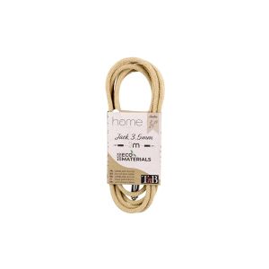 Кабел TNB Rope, 3.5 mm жак Male, 2 m, кафяв