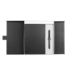 Office 1 Комплект тефтер и химикалка Matrix Neo, в кутия, черен