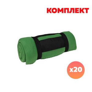 Arctica Одеяло, поларено, с калъф, зелено, с включен цветен печат, 20 броя