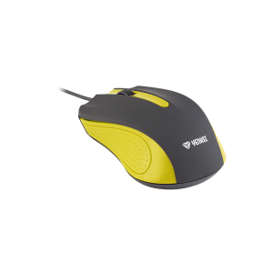 Мишка Yenkee 1015YW, оптична, USB, с кабел, 3 бутона, жълта