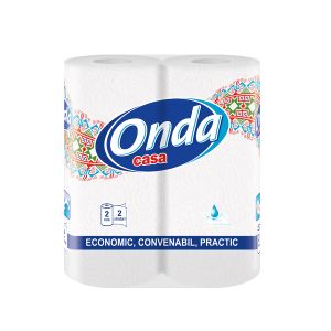 Кухненска ролка Onda Casa, целулозна, двупласова, 2 броя, 45 къса