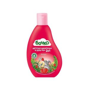 Шампоан Бочко и душ дел, ягода, 2 в 1, 250 ml