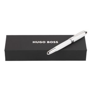 Hugo Boss Ролер Icon, хром, в кутия, бял
