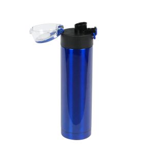 Office 1 Бутилка Metropolis, метална, двустенна, 500 ml, синя