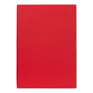 Hugo Boss Тефтер Essential Storyline, бели листове, B5, червен