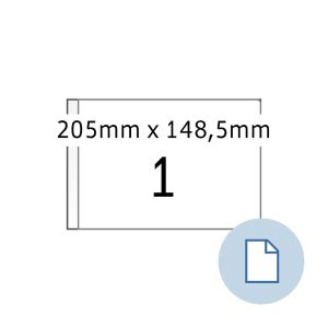 Herma Самозалепващи се етикети, A5, 205 х 148.5 mm, 1000 листа