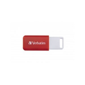 USB флаш памет DataBаr Verbatim, USB 2.0, 16 GB, червена