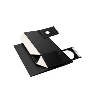 Office 1 Кутия Wine, с магнитно затваряне, сгъваема, 33 х 11 х 10.8 cm, дънно лепена, черна