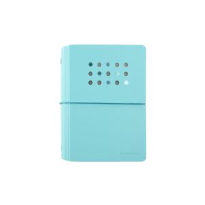 Sworld Тефтер ME, А7, с 6 ринга, ластик, бели листове, 40 листа, син