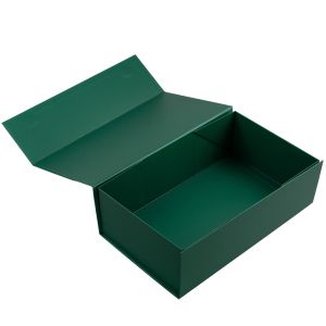 Office 1 Кутия Colorful, с магнитно затваряне, сгъваема, 35 х 20.5 х 11.3 cm, тъмнозелена