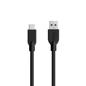Кабел за бързо зареждане Genius ACC-A2CC, USB Type-A към USB Type-C, 100 cm, черен
