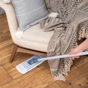 Комплект за почистване на под York Rotary, включващ кофа 13 L с изстисквач, кръгъл моп, плосък моп и дръжка