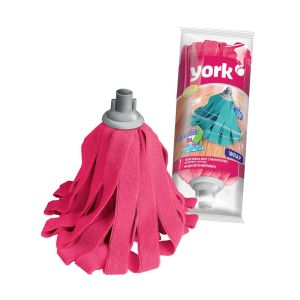 Моп York, с микрофибърни ленти, 200 g, конусовидна резба, асорти