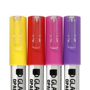 Creativ Company Маркер за стъкло и порцелан, лилави и жълти, 4 броя