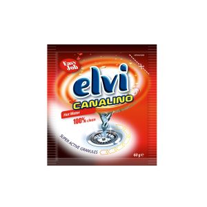 Препарат за отпушване на канали Elvi Canalino, за топла вода, гранули, 60 g
