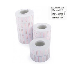 Foska Етикети за маркиращи клещи, 23 x 16 mm, бели, 500 етикета в ролка, 10 броя