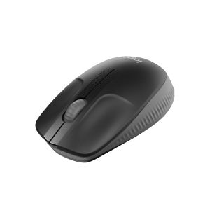 Мишка Logitech M190, безжична, USB, 3 бутона, AA, черна