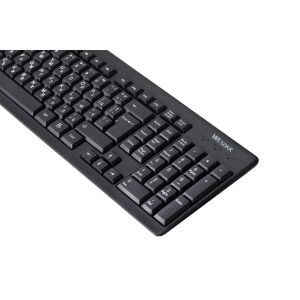 Клавиатура Wesdar K401C, безжична, с кирилизация, черна, 103 бутона