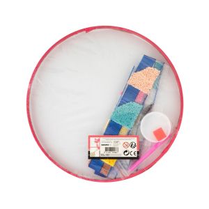 Moxy Платно за рисуване с мъниста Мандала, кръг, розово