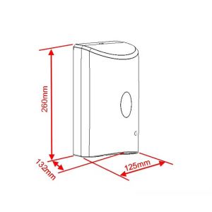 Диспенсър за течен сапун Office 1, сензорен, 1 L, бял
