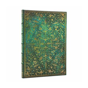 Paperblanks Тефтер Emerald Flower, Midi, нелиниран, твърда корица, 72 листа