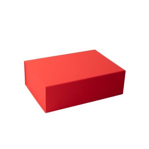 Office 1 Кутия Natural, с магнитно затваряне, сгъваема, 20 х 18 х 8 cm, червена