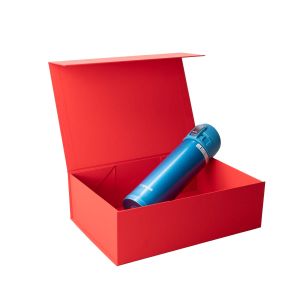 Office 1 Кутия Natural, с магнитно затваряне, сгъваема, 20 х 18 х 8 cm, червена