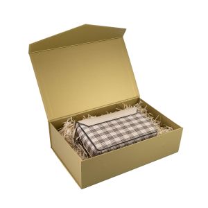 Office 1 Кутия Matt, с магнитно затваряне, сгъваема, 23 х 15 х 10 cm, златиста