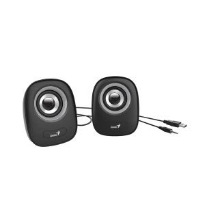Тонколони Genius SP-Q160, с кабел, USB Type-A, 150 - 20000 Hz, 6 W, сиви