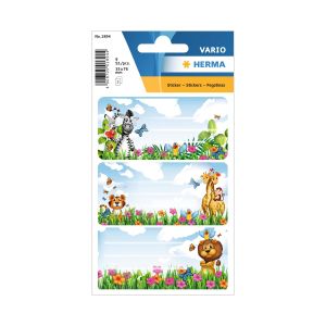 Herma Самозалепващи се етикети Джунгла, ученически, 9 броя