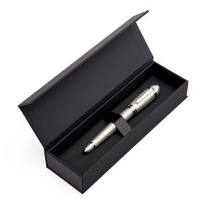 Hugo Boss Писалка Arc Futurist, в кутия, сребриста