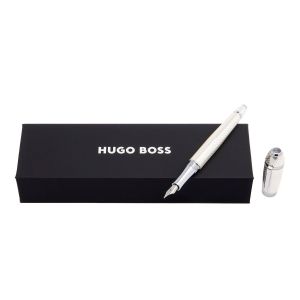 Hugo Boss Писалка Arc Futurist, в кутия, сребриста