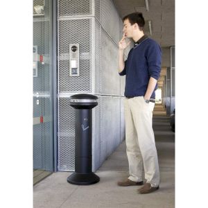 Пепелник Rubbermaid Infinity High, черен, 45 х 102 cm