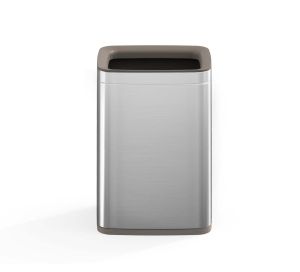 Кош за отпадъци Eko Laguna, без капак, 8 L, инокс, 23 х 18 х 35 cm