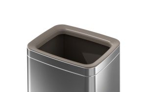 Кош за отпадъци Eko Laguna, без капак, 8 L, инокс, 23 х 18 х 35 cm