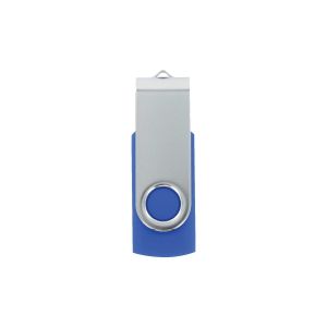 Office 1 USB флаш памет Swivel, USB 2.0, 16 GB, без лого, синя