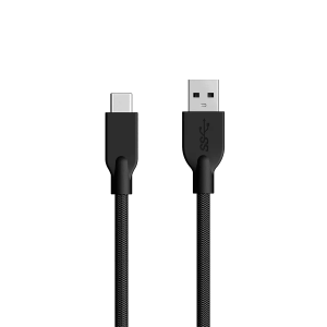 Кабел за бързо зареждане Genius ACC-A2CC, USB Type-A към USB Type-C, 150 cm, черен